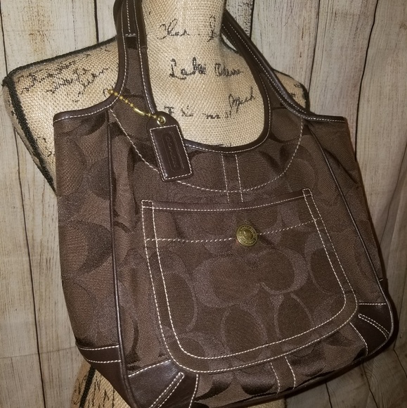 Brown Coach Hand Bag - Picture 5 of 8